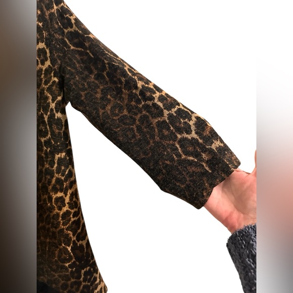 Alberto Makali Animal Print Knit Tuxedo Jacket, size S - Picture 7 of 8